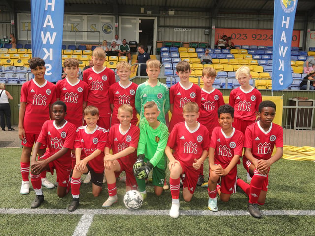 Procision Black\Red U12s at the Havant and Waterlooville Summer Tournament. Picture: Dave Haines