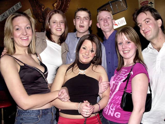 Revellers enjoying the scene at Route 66 Nightclub in Guildhall Walk, Portsmouth - (041590-0032)