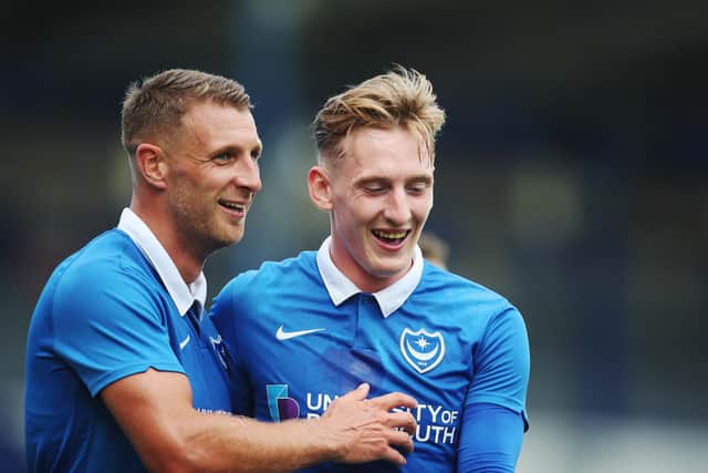 Lee Brown and Ronan Curtis were a highly-productive double act down Pompey's left for more than three season. Picture: Joe Pepler