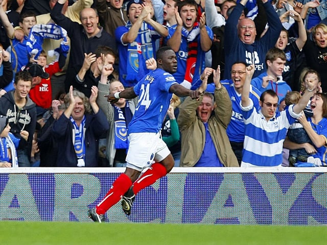 Bright spots and Premier League wins are in short supply, but Aruna Dindane's hat-trick lifts the mood against the Latics at Fratton.