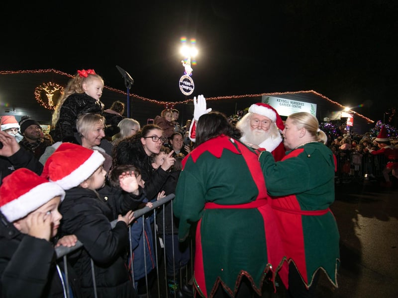 Christmas grotto launch at Keydell Nurseries, Havant Road, Horndean on Friday 17th November 2023.