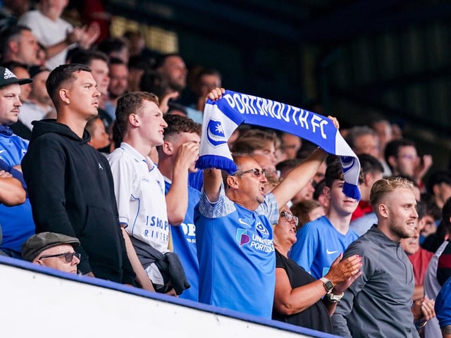 Pompey fans were in full voice throughout the afternoon.