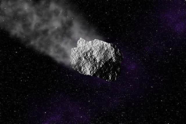 The asteroid will pass Earth this evening.