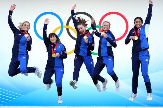 in the Women's Gold Medal Game during day sixteen of the Beijing 2022 Winter Olympic Games at the National Aquatics Centre in China. Picture date: Sunday February 20, 2022.