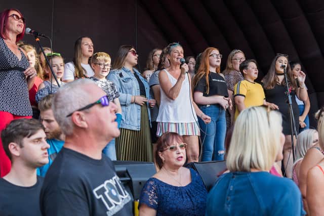 The Urban Vocal Group performing in 2019