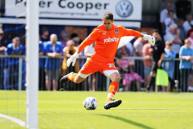 Michael Poke started Paul Cook's first match in charge - a friendly against the Hawks in June 2015. Picture: Joe Pepler