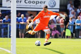Michael Poke started Paul Cook's first match in charge - a friendly against the Hawks in June 2015. Picture: Joe Pepler