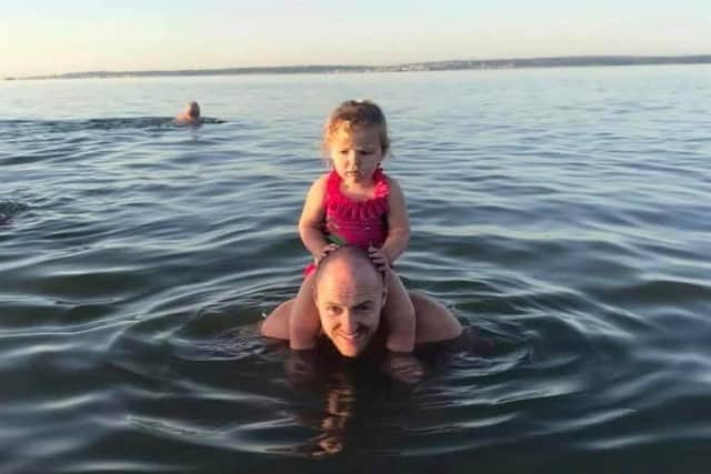 Chris Reeves with his daughter Lola.