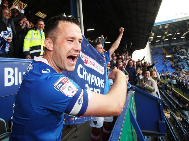 ‘It was an honour for me to come down and play here, a brilliant time, capped by then getting success.
‘What makes any football club is the people, the supporters, while at Pompey it’s also internally, the people that work here are brilliant.
‘People always talk about football clubs being family - and certainly they always had that family feeling. From Kev McCormack, Barry Harris, Ashleigh Emberson, all the people in the offices, just amazing people who treat the players great. It’s a real family.
‘Then, when you go out onto the pitch in front of the travelling support home and away, there’s no better feeling than playing for Pompey.
‘It’s a big year for the club and luckily enough I’ve been able to come down. I haven’t been back here enough, I want to come back a bit more if I can.’ 
Picture: Joe Pepler