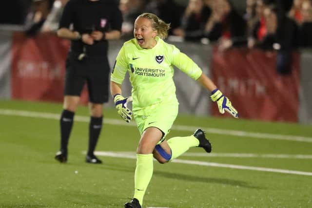 Pompey Women's goalkeeper Hannah Haughton. Picture: Dave Haines
