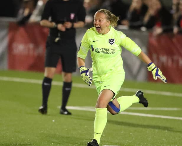 Pompey Women's goalkeeper Hannah Haughton. Picture: Dave Haines