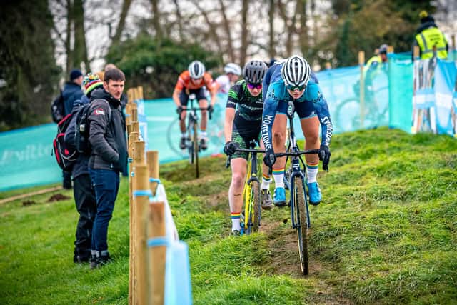 Southsea's Amy Perryman at Clanfield's cyclocross event. Picture by Paul Paxford