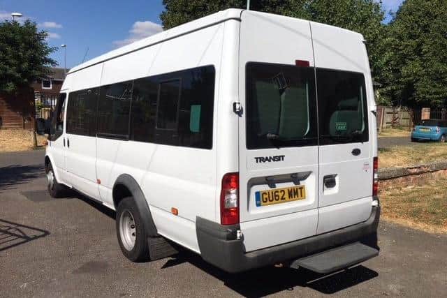 The minibus stolen from outside The Family Church Portsmouth in Kingston Road, Buckland, Portsmouth, between 8-8.30am on Wednesday, February 23, 2022
