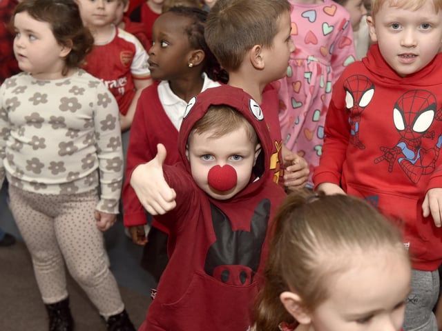 Stamshaw Infant Academy in North End Avenue, Portsmouth, held a Danceathon for Comic Relief on Friday, March 21, 2025.
Pictured is: Sonny Spragg.
Picture: Sarah Standing (210325-723)
