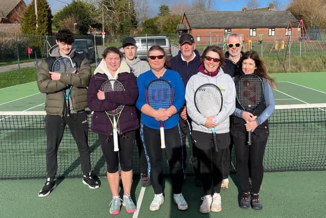 Active Academy v Avenue mixed 2 (from left) Ashton Kerslake, Poppy Marston, Will Jones, Sam Kingdom, Neil Tigg, Helen Watson, Ian Marks, Denise Simper,