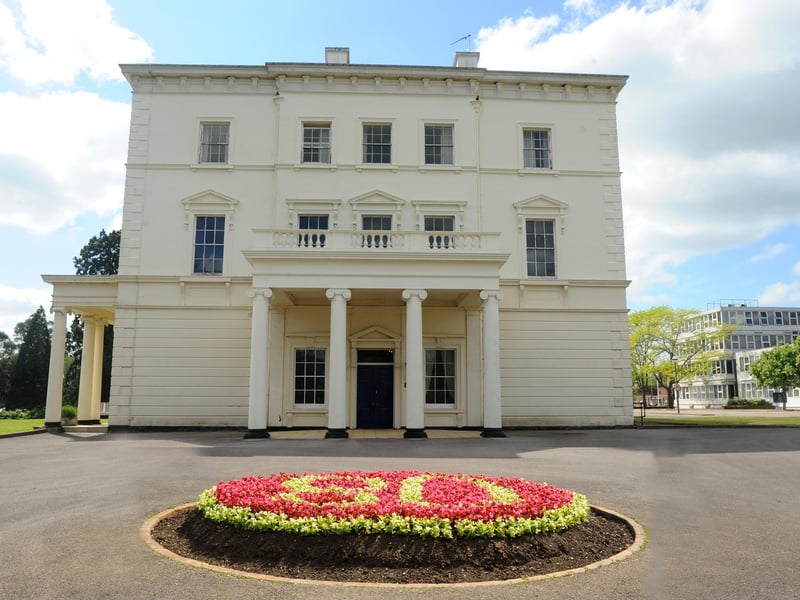 The flowers which have been planted outside Southwick House to mark D-Day 80. Picture: Sarah Standing (230524-9207)