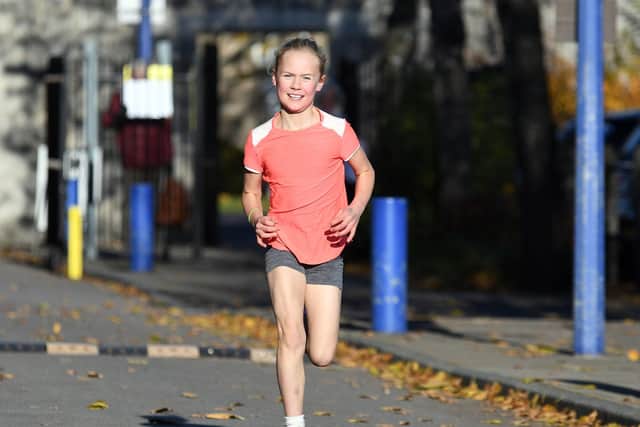 Youngsters had the chance to be involved with a children's 1.2km course put on. Picture: Neil Marshall