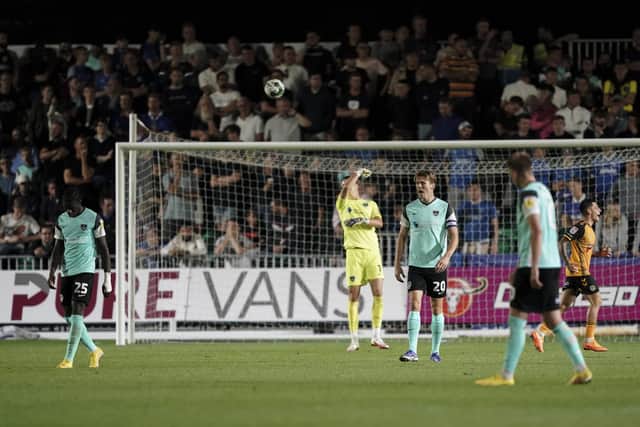 Pompey succumbed to their first defeat of the season at Newport County tonight.