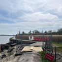 Closed King Charles III England Coast Path in Langstone. Image: FixMyStreet