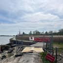 Closed King Charles III England Coast Path in Langstone. Image: FixMyStreet