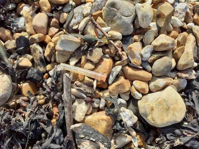 Waste at Hayling Island seafront on Sunday, October 10