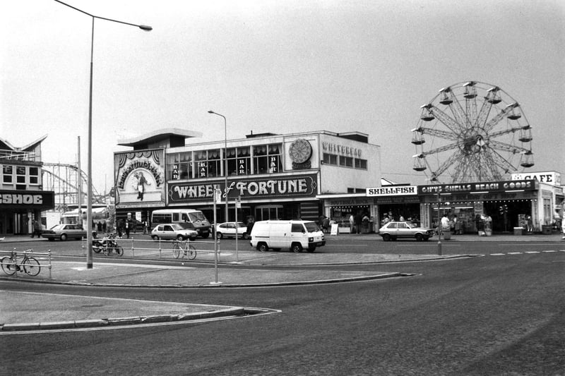 Clarence parade Pier Fairground and Ferris wheel around the 1970's