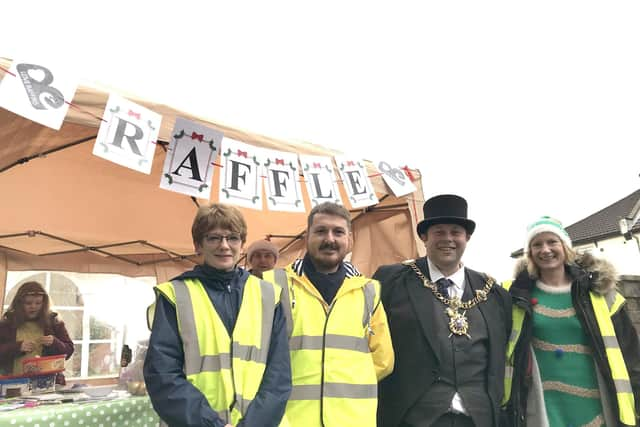 Eileen Heggarty, Terry Norton, Lord Mayor of Portsmouth Lee Mason and Nicky Pybus at a previous event