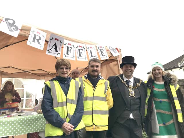 Eileen Heggarty, Terry Norton, Lord Mayor of Portsmouth Lee Mason and Nicky Pybus at a previous event