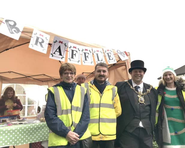 Eileen Heggarty, Terry Norton, Lord Mayor of Portsmouth Lee Mason and Nicky Pybus at a previous event