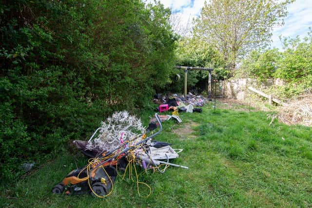 Garden waste at Christine's garden in Leigh Park, Havant on 27 April 2021

Picture: Habibur Rahman