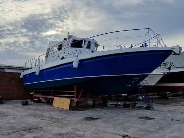 HMS Scimitar, a former Royal Navy patrol vessel, has been transformed into MV Lady Jean following a project in Gosport. She is due to sail to Tanzania and be used as a hospital boat.