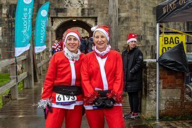 Jo Prosser (54) and Jayne MacDonald (58) ready to take the start line at Southsea Castle