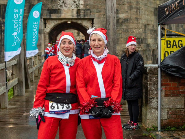 Jo Prosser (54) and Jayne MacDonald (58) ready to take the start line at Southsea Castle