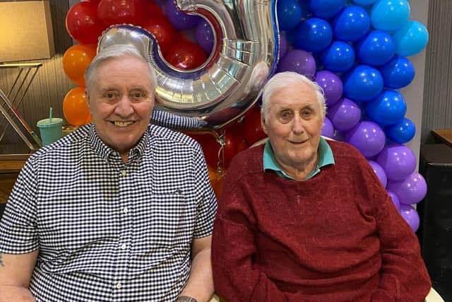 Norman and Tony at Denmead Grange's third birthday party