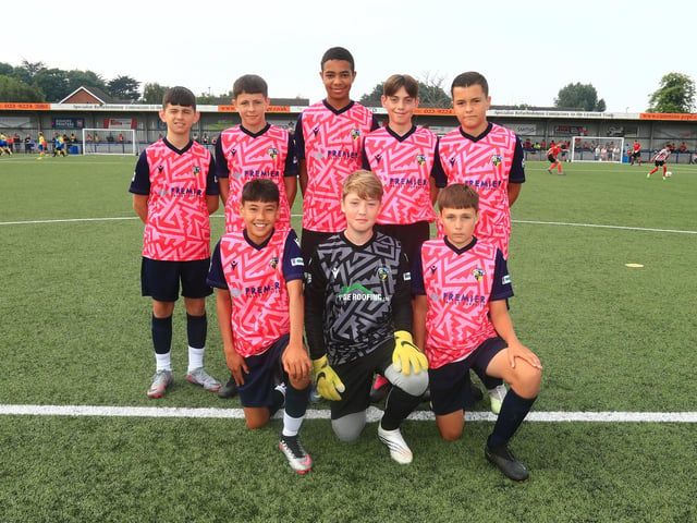 Havant and Waterlooville Kestrels Pink U13s at the Havant and Waterlooville Summer Tournament. Picture: Dave Haines