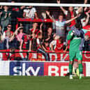 John Sullivan endured a miserable afternoon at York in September 2013 - and Pompey also had many forgettable days at Bootham Crescent. Picture: Joe Pepler