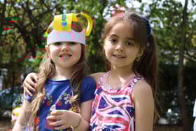 Two Year Rs from New Horizons Primary School during a picnic to mark the coronation