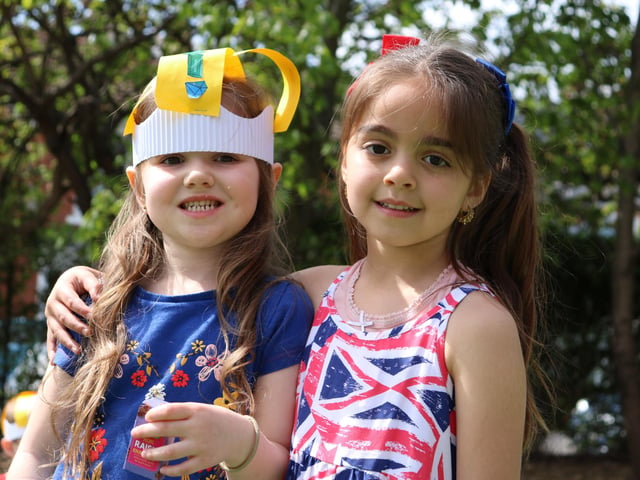 Two Year Rs from New Horizons Primary School during a picnic to mark the coronation