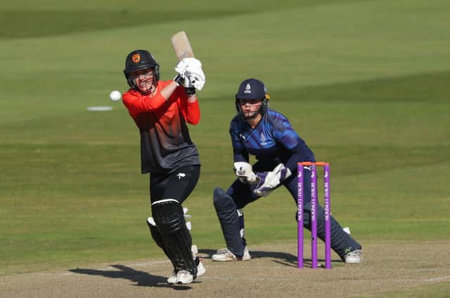 Southern Vipers' Georgia Adams hit a season's best 47 as her side completed a 100 per cent Charlotte Edwards Cup group record with victory over the Northern Diamonds. Picture: David Davies/PA Wire.