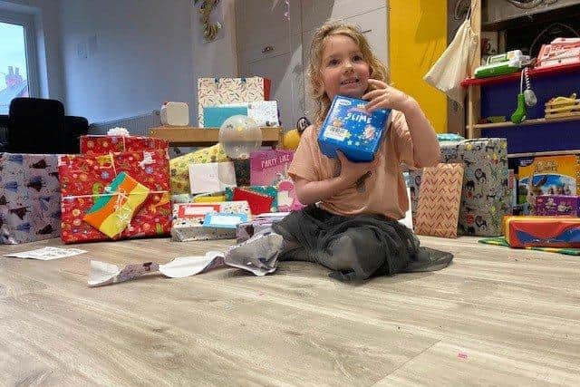 Columnist Steve Canavan's daughter Mary celebrating her fourth birthday.