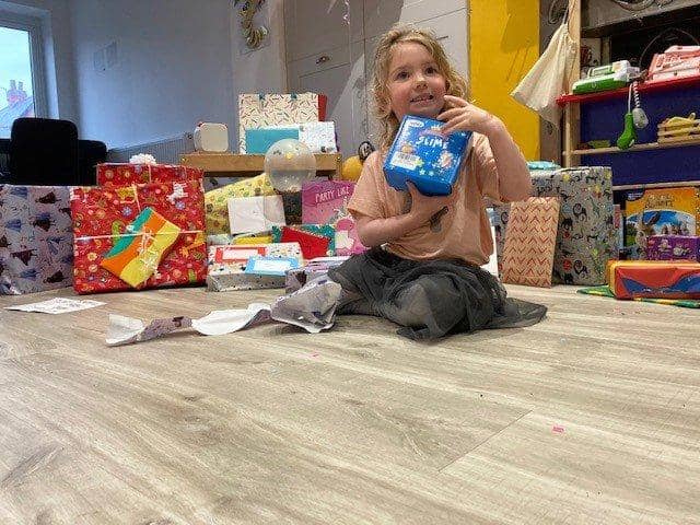 Columnist Steve Canavan's daughter Mary celebrating her fourth birthday.