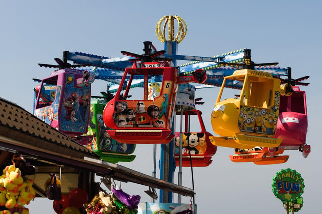 One of the rides at the pier fair (160421-77)