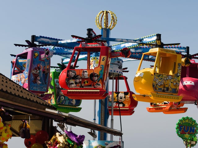 One of the rides at the pier fair (160421-77)