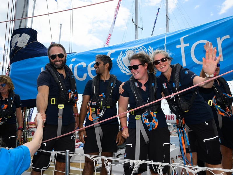 Team UNICEF make it back to Gunwharf to celebrate.Picture: Keith Woodland (270721-18)