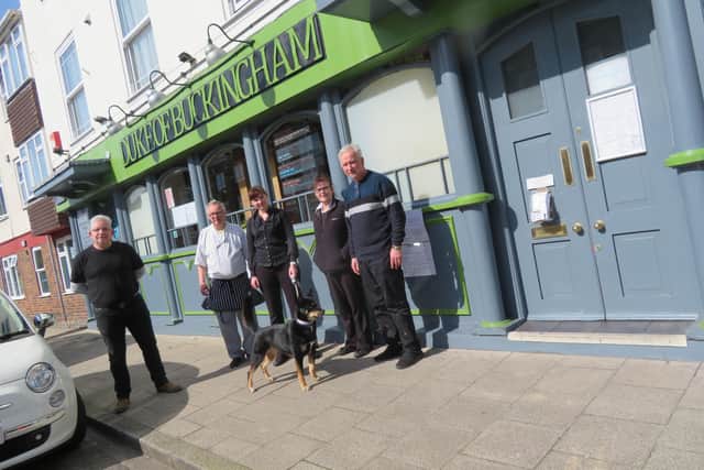 The staff from the Duke of Buckingham pub. Picture: John Pryde
