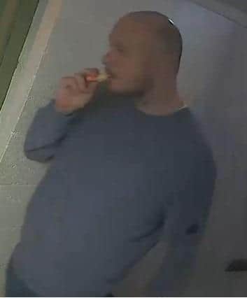 Police want to speak to this man. Pic Hants police
