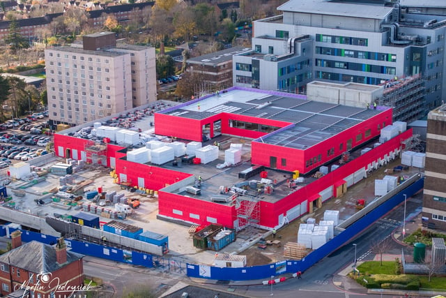 There has been significant progress at the new QA Emergency Department following months of construction work. 
The construction of the new emergency department is a £58m project that is expected to take roughly two years to complete. 
Picture: Marcin Jedrysiak