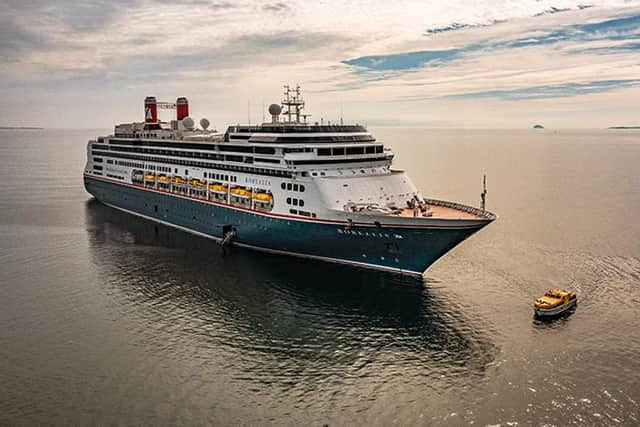 MS Borealis will embark on in its maiden voyage from Liverpool today, as part of a tour that will see it visit Portsmouth several times over the summer. Picture: Fred. Olsen Cruise Lines