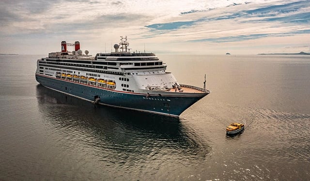 MS Borealis will embark on in its maiden voyage from Liverpool today, as part of a tour that will see it visit Portsmouth several times over the summer. Picture: Fred. Olsen Cruise Lines
