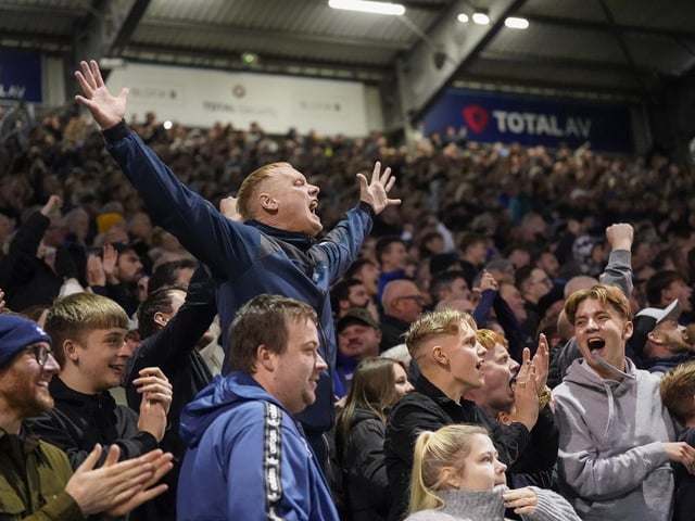 The Pompey fans were treated to a 3-1 win against Preston.